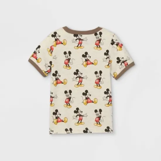 Toddler Boys' Mickey Mouse Short Sleeve Mickey Mouse Graphic T-Shirt - Gray image {1}