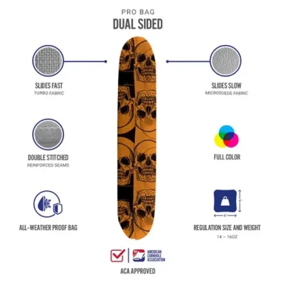 Skip's Garage | Skull Synergy Pro Cornhole Bags (Set of 4) image {2}