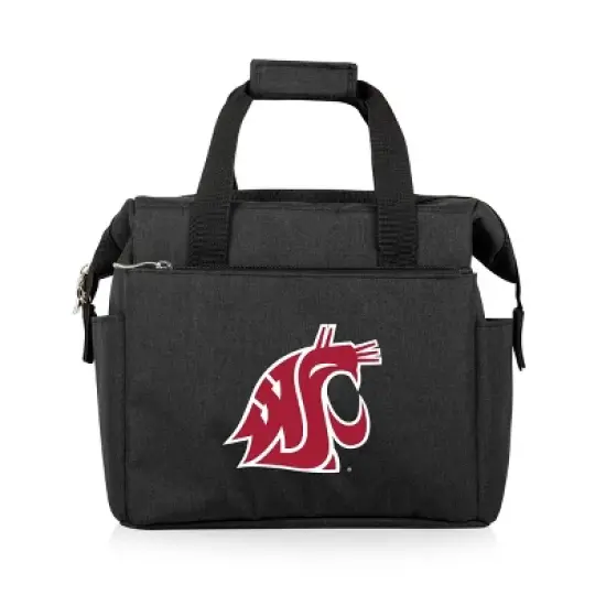 NCAA Washington State Cougars On The Go Lunch Cooler - Black image {1}