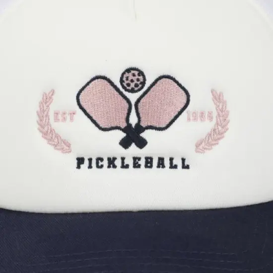 Pickleball Paddles White Foam Trucker Hat image {3}