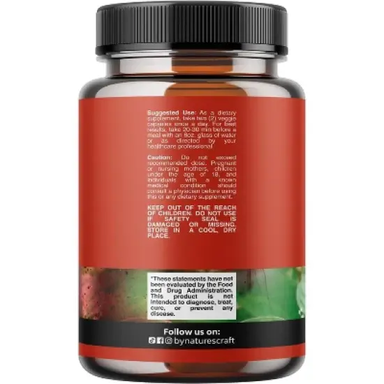 Youthful Trans Resveratrol Supplement, Natural Joint Support, Resveratrol + AMPK Activator, Brain, Immune & Heart Health Support, Nature's Craft, 60ct image {6}