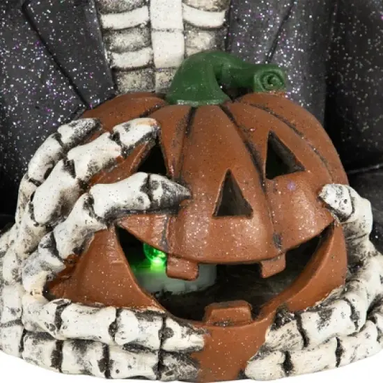 Northlight LED Lighted Skeleton with Jack-O-Lantern Halloween Decoration - 23.5" image {6}