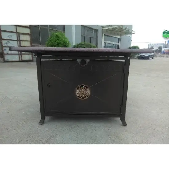 Outdoor Propane Aluminum Fire Pit with Scroll Design - AZ Patio Heaters image {7}