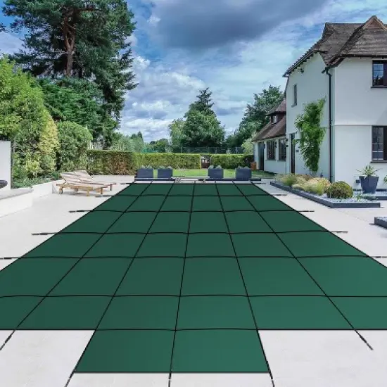 Pool Safety Cover Fits 20x40ft Rectangle Pool &ndash; Ultra-Dense Mesh Safety Net with Anchors & Installation Tools, Winter Cover Size 22x42ft image {6}