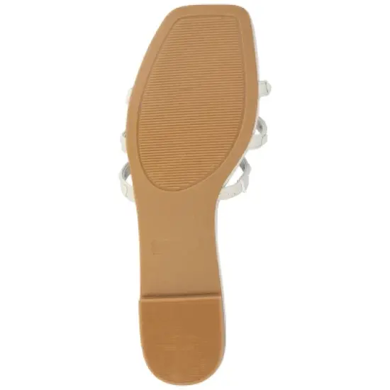 Journee Collection Womens Camarie Slip On Slide Multi Strap Sandals image {4}