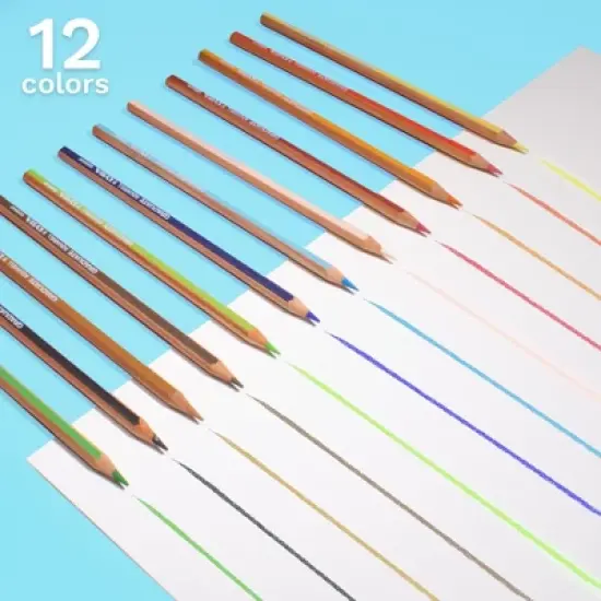 Lyra&reg; Graduate Watercolor Pencils Set Tin with Brush, Assorted Colors, 12 Pieces image {3}