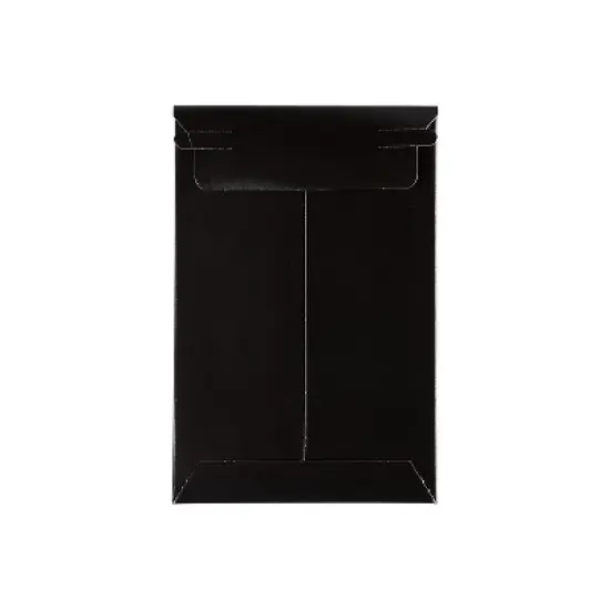 JAM Paper Stay-Flat Photo Mailer Stiff Envelopes with Self-Adhesive Closure 6 x 9 Black 6 Rigid image {3}