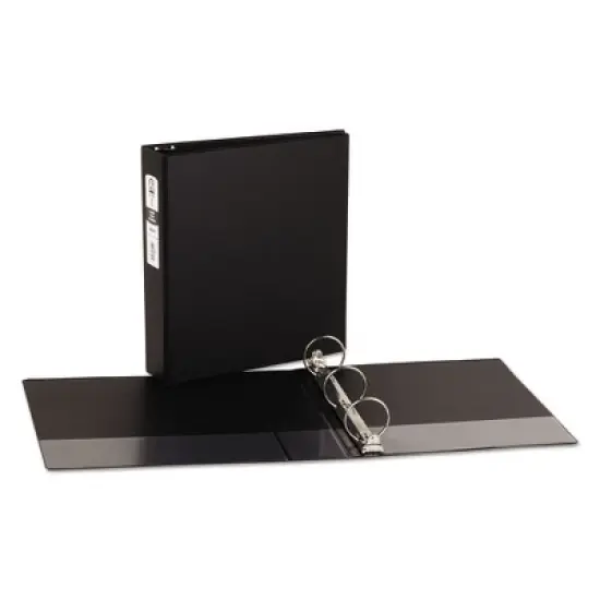 Avery Economy Non-View Binder with Round Rings, 3 Rings, 2" Capacity, 11 x 8.5, Black, (3501) image {5}