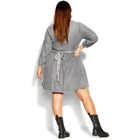 Women's Plus Size Pared Back Dress  - Black | CITY CHIC image {1}