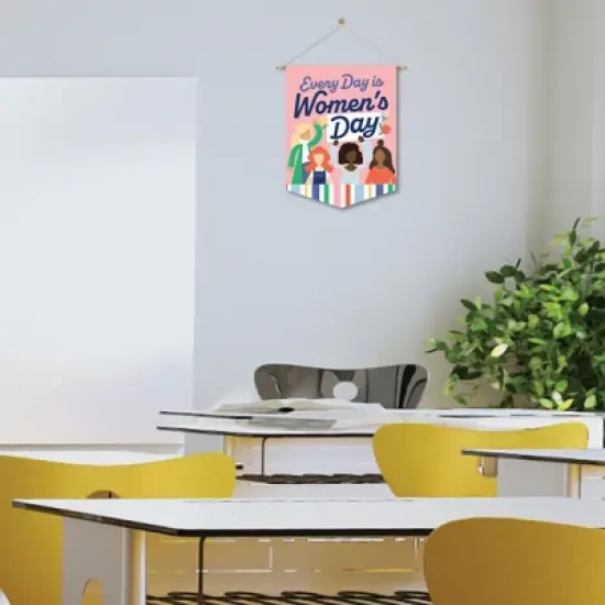 Big Dot of Happiness Women's Day - Outdoor Home Decorations - Double-Sided Feminist Party Garden Flag - 12 x 15.25 inches image {6}