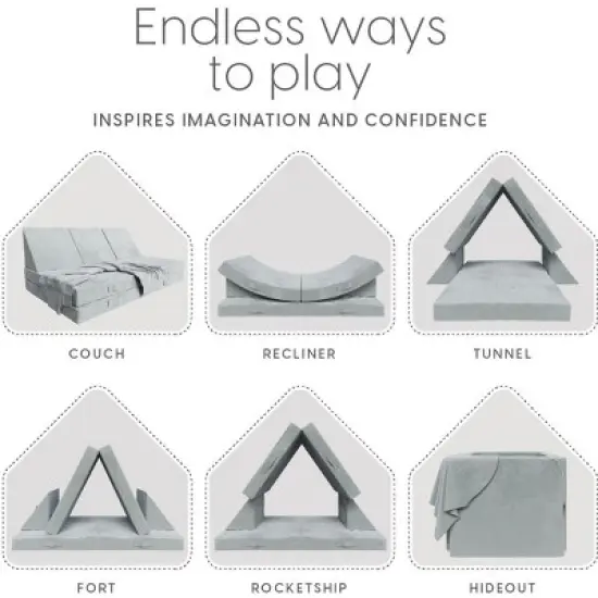 Milliard Kids and Toddler Sofa Play Couch With Bonus Blanket image {3}