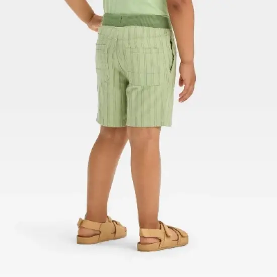 Toddler Boys' Striped Chambray Pull-On Shorts - Cat & Jack&trade; image {1}