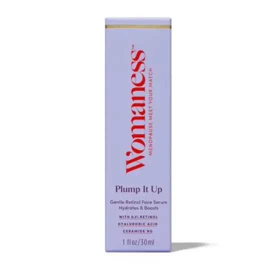 Womaness Plump It Up Gentle Retinol Face Serum Menopause Skincare - 1 fl oz image {4}