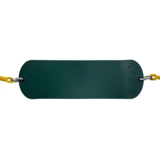 New Bounce Swing Seat - Swing Set Accessories for Outdoor, Heavy Duty Rust-Proof Chain Coated in Thick Plastic for Safety and Comfort - Green image {2}