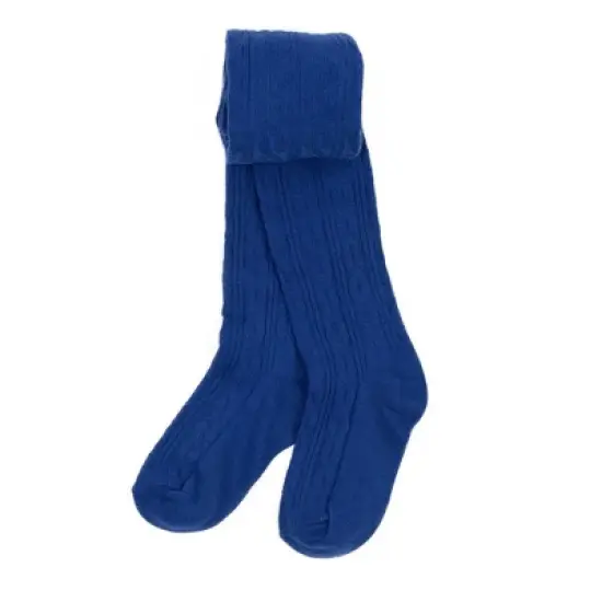 Leveret Girls  Boho Solid Color Cable Knit Tights image {6}