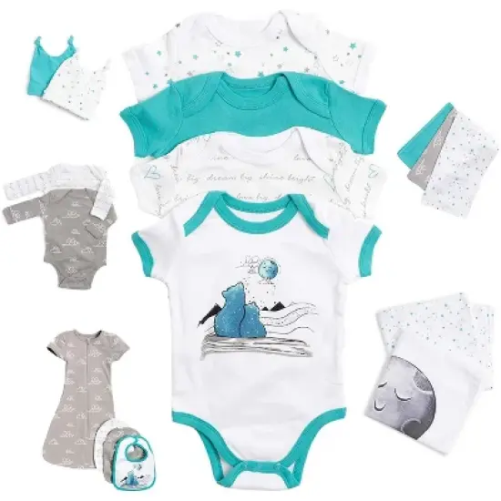 JumpOff Jo - Layette Gift Set 17-Piece Newborn Baby Clothes Pack, 0-3 Months image {8}