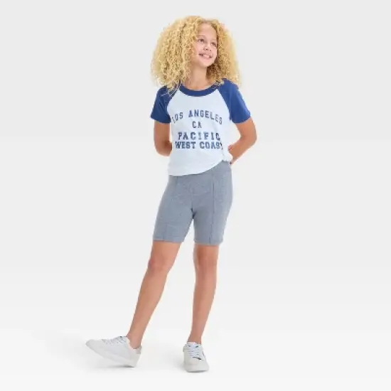 Girls' Long Bike Shorts - art class&trade; image {2}