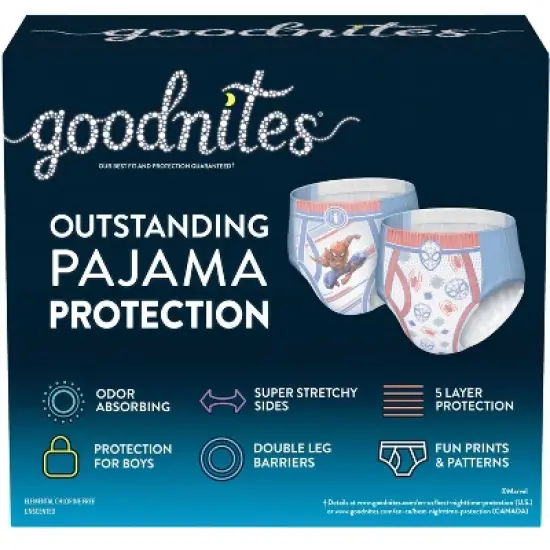 Goodnites Boys' Nighttime Bedwetting Underwear - (Select Size and Count) image {1}