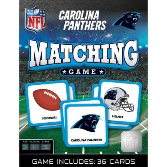 MasterPieces Officially Licensed NFL Carolina Panthers Matching Game for Kids and Families image {1}