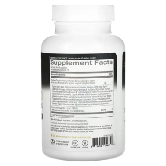 Om Mushrooms Master Blend, 84 Vegetable Capsules image {1}