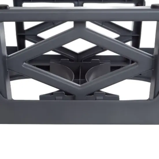 Elevated Dog Bowls Stand - Adjusts to 3 Heights for Small, Medium, and Large Pets - Stainless-Steel Dog Bowls Hold 34oz Each by PETMAKER (Gray) image {5}