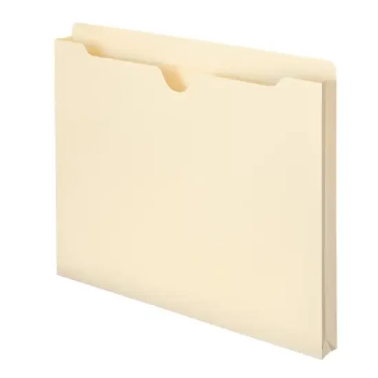 Smead File Jacket, Reinforced Straight-Cut Tab, 1" Expansion, Letter Size, Manila, 50 per Box (75520) image {5}