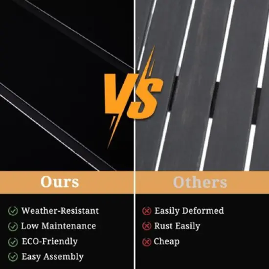 Karl Home Rectangular Metal Outdoor Bar Table image {1}