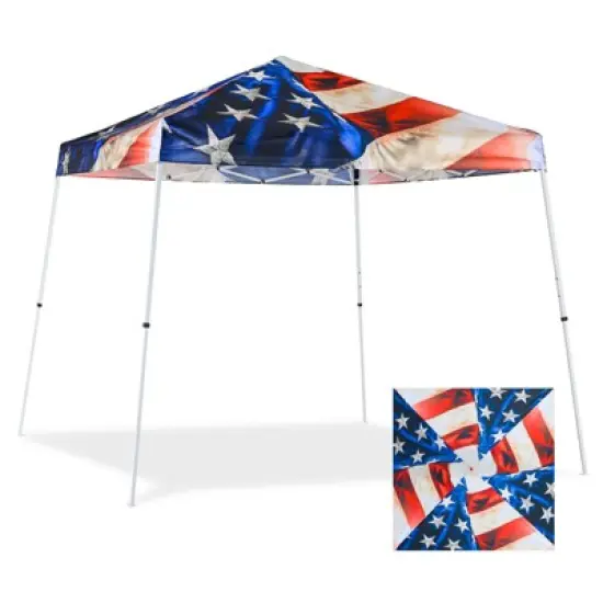 EAGLE PEAK Slant Leg Pop-up Canopy Tent Easy One Person Setup Instant Outdoor Beach Canopy Folding Portable Sports Shelter image {41}
