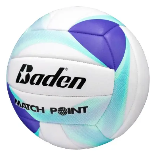Baden Matchpoint Volleyball - Blue/Aqua: Outdoor & Youth, Rubber Bladder Sports Ball image {1}