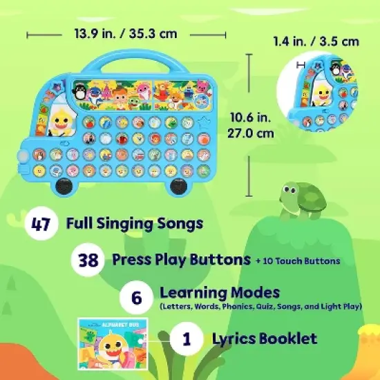 Pinkfong Baby Shark Alphabet Bus Toy image {6}