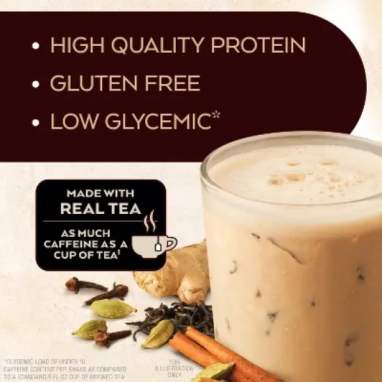 Atkins Chai Tea Latte Protein Shake - 4ct/44 fl oz image {4}