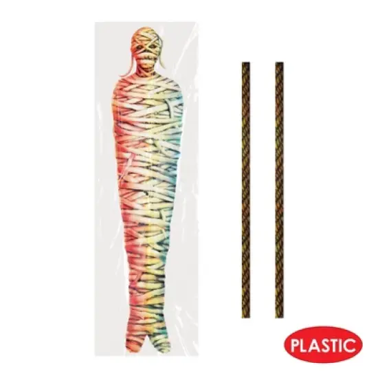 Beistle Mummy Tree Wrap Decoration, 15.5" x 5', (4/Pkg) Multicolored image {3}