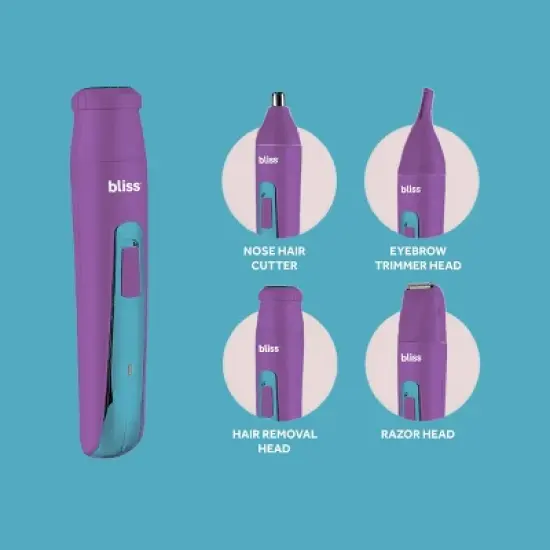 bliss rechargeable Pocket shaver Face & Body - Purple image {2}