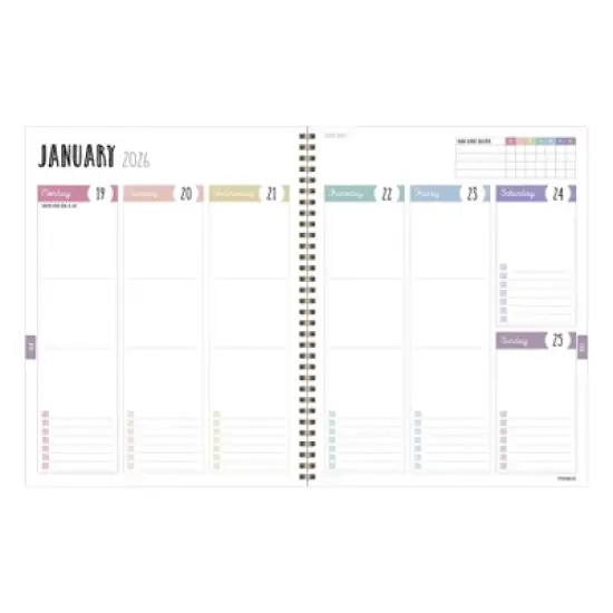 TF Publishing July 2025 - June 2026 Biggest Blooms Large Weekly Monthly Planner image {2}