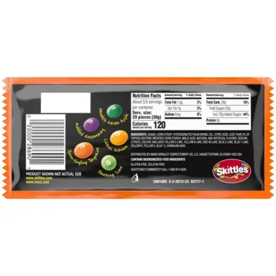 Skittles Shriekers Sour Halloween Candy Share Size - 3.6oz image {9}