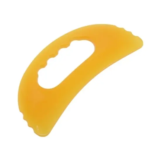 Unique&nbsp;Bargains Gua Sha Facial Massage Beauty Tool Yellow 1 Pc image {4}