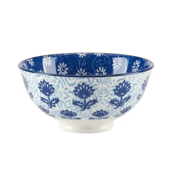 Certified International Set of 6 13pc Carnival All Purpose Bowls Blue image {3}