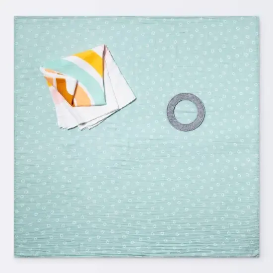 Muslin Blanket with Felt Frame Rainbow - Cloud Island&trade; image {2}