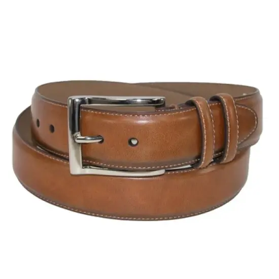 Danbury Men's Leather Cognac Double Loop Belt image {3}