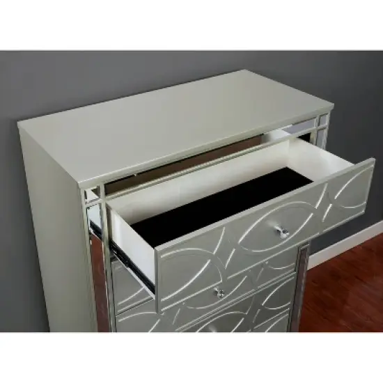 2pc La Mesa Bed and Chest Set Silver - HOMES: Inside + Out image {7}