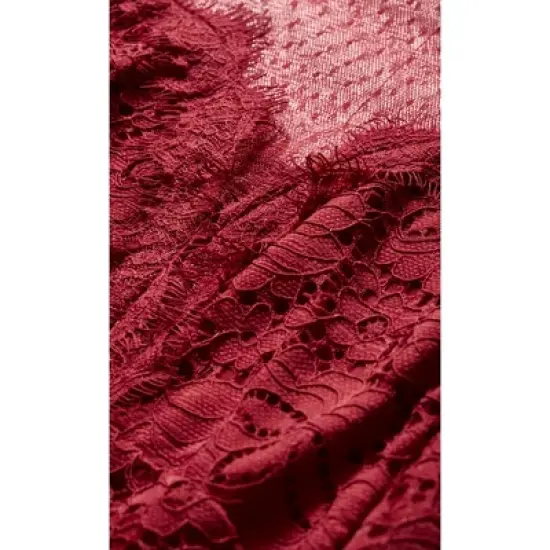 Women's Plus Size Lace Party Top - ruby | CITY CHIC image {6}
