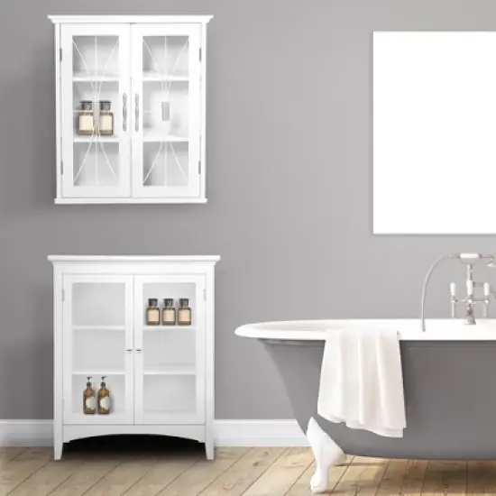 Symphony Wall Cabinet White - Elegant Home Fashions image {5}