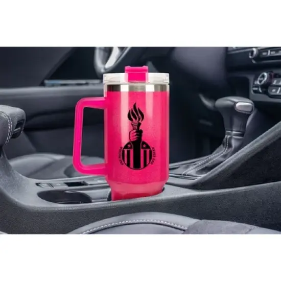 100 North Proud To Be An American Flag Shield Wrap-Around 40 Oz. Stainless Steel Water Bottle Coffee Mug, Spill & Leak Resistant, Travel Tumbler with image {4}