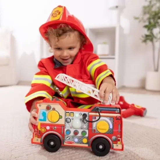 Melissa & Doug Lights & Sounds Fire Truck Activity Board image {1}