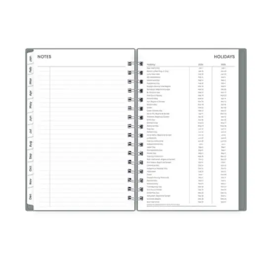 Blue Sky 2024 Planner 5"x8" Daily/Monthly Slate Gray/Albany image {9}