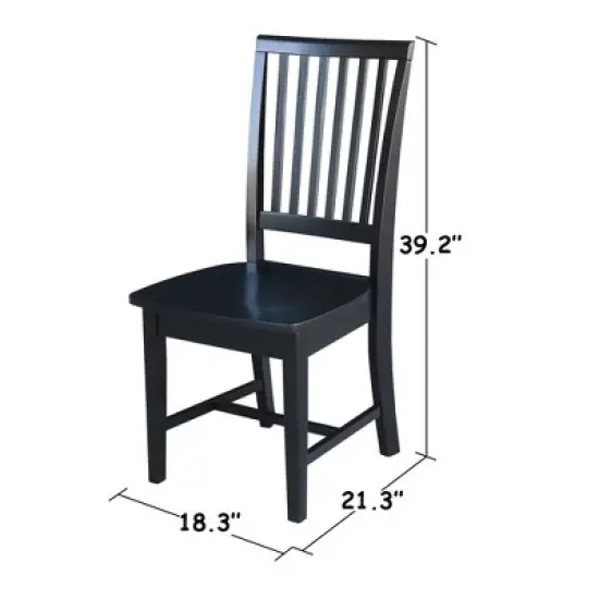 Set of 2 Mission Side Chair - International Concepts image {5}