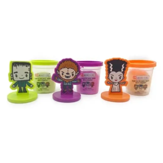 Innovative Designs 3pk Glow in the Dark Dough with Stampers Universal Monsters image {2}