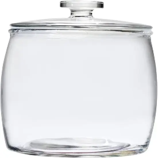 Amici Home Arlo Collection Glass Canister Cookie Jar, Food Safe, Push Top Lid and Plastic Gasket image {8}