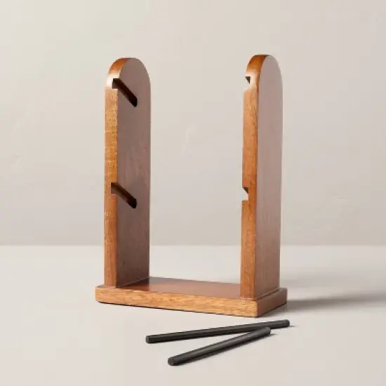 Wood & Metal Ribbon Spool Holder Brown/Black - Hearth & Hand&trade; with Magnolia image {2}