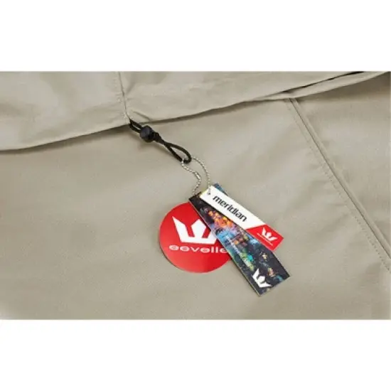 Eevelle 72" Meridian Round Table Fire Pit Cover Khaki image {2}